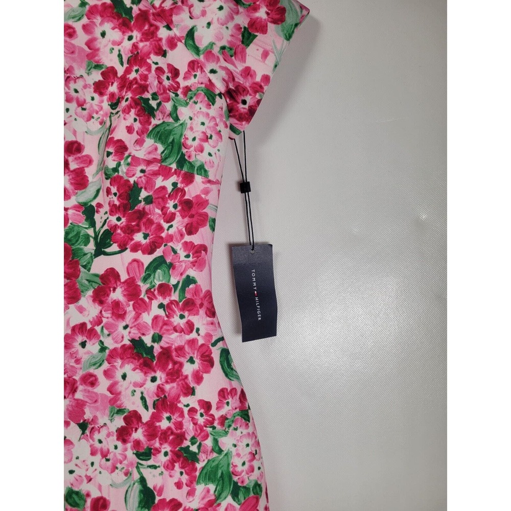 Tommy Hilfiger Pink Floral Dress Size 4 - Picture 4 of 6